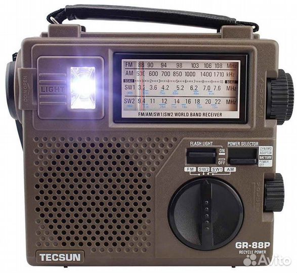 Радиоприемник для похода Tecsun Green-88