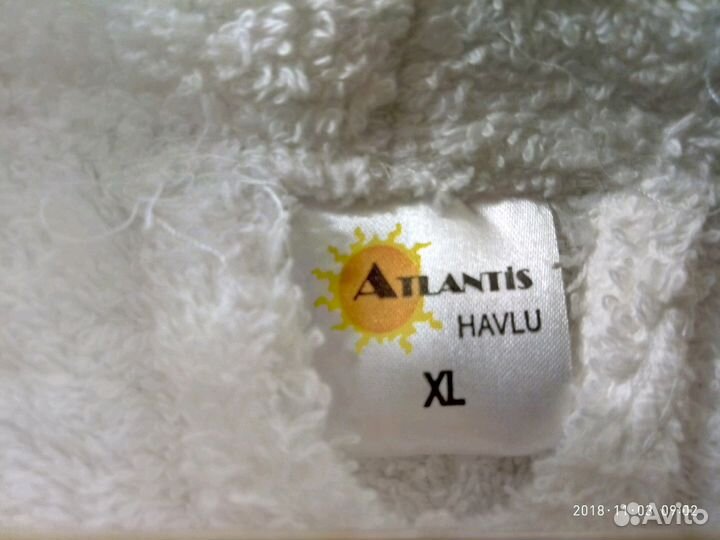 Халат новый махровый белый р. XL