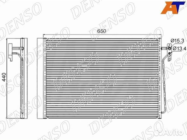 Радиатор кондиционера land rover range rover 02-09