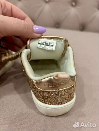 Кеды, кроссовки картерс для девочки 20 размер