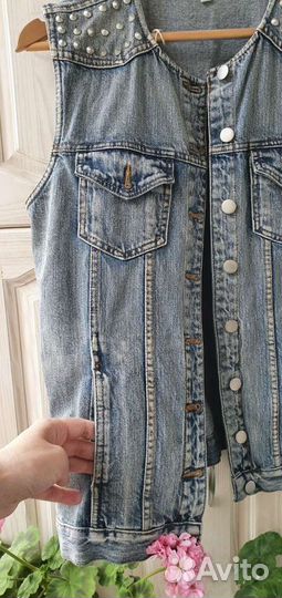 Джинсовая жилетка OVS 42-44 р-р