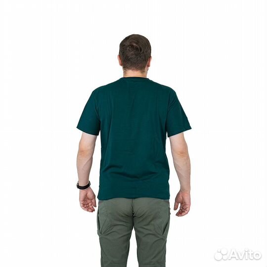 62831 Футболка однотонная изумрудный (KG, 58, (58)