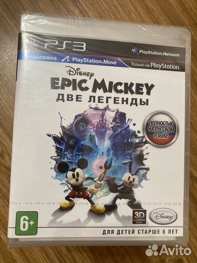 Диск PS3 лицензия Seald «Epic Mickey две легенды»