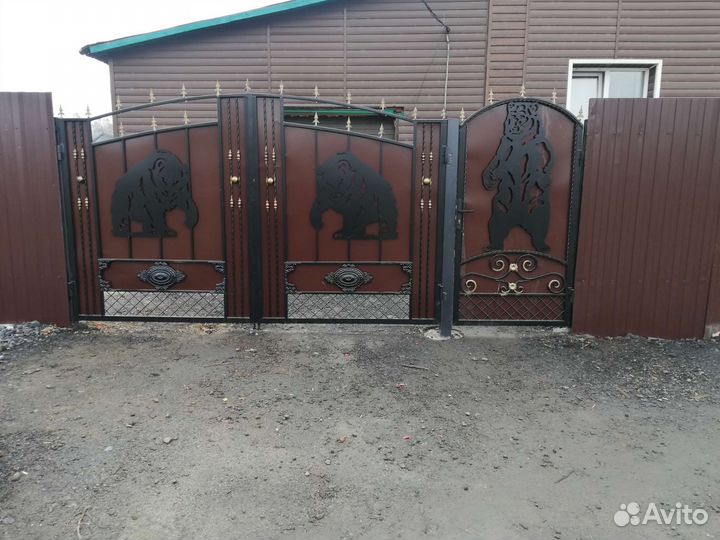 Установка забора из профнастила