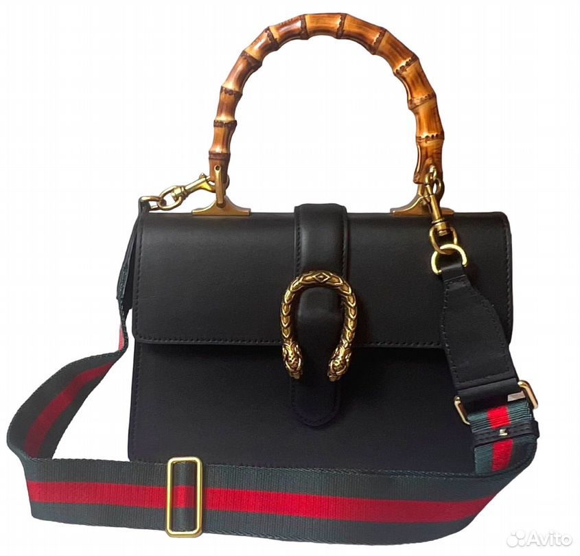 Gucci Dionysus Leather Bamboo Top Handle bag