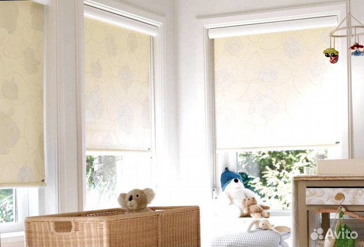 Рулонные кассетные шторы с монтажом