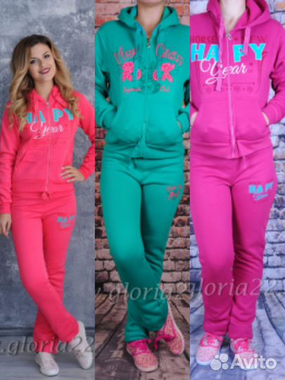 Спортивный костюм женский теплый новый
