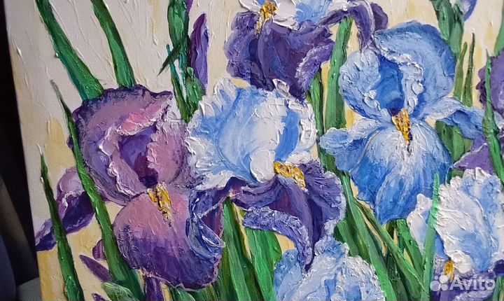 Картина маслом на холсте цветы