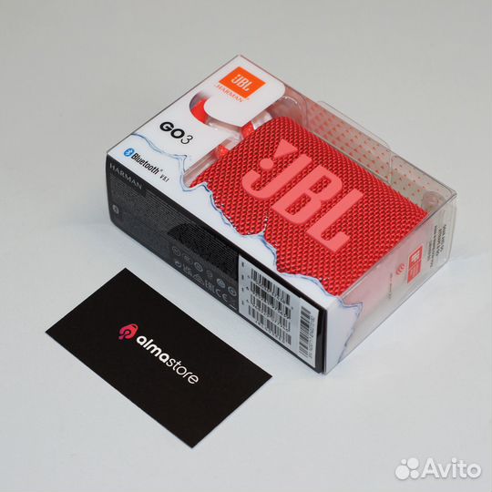 Портативная акустика JBL GO 3 Red
