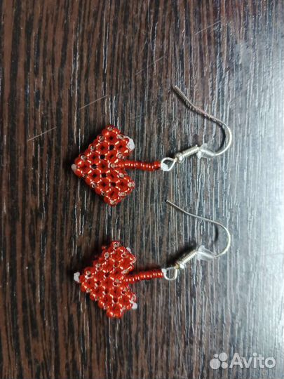 Серьги из бисера