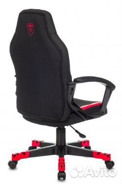 Кресло игровое Zombie 10 черный текстиль/эко.кожа