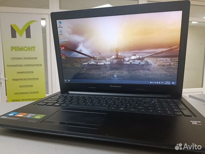 Мощный lenovo g505s A8/6gb/R5M230/SSD256/HDD1000gb