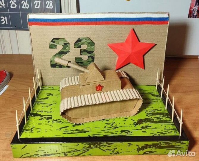 Поделка в садик, школу на 23 февраля