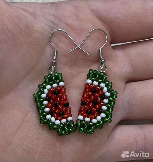 Серьги из бисера