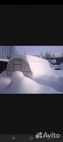 Уборка теплиц от снега