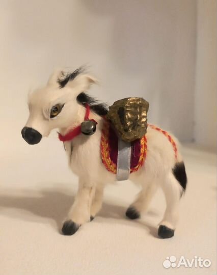 Фигурки животных из натурального меха