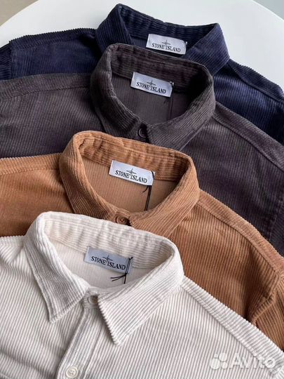 Рубашка Stone Island вельветовая (ориг патч)