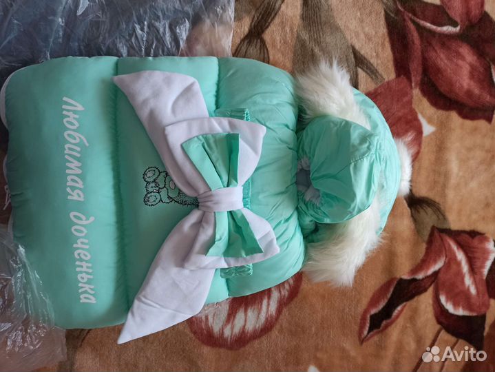 Конверт на выписку для девочки зима