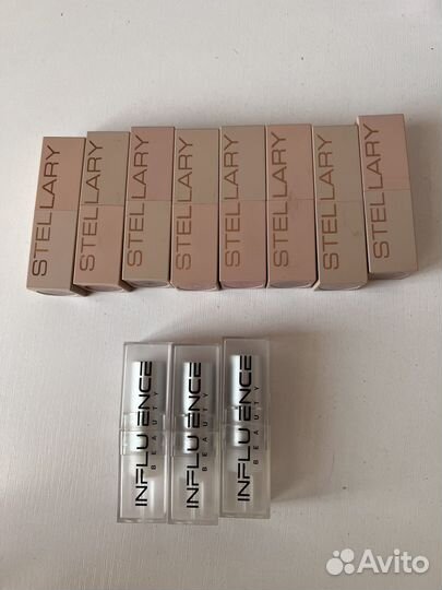 Помады Stellary и Influence beauty