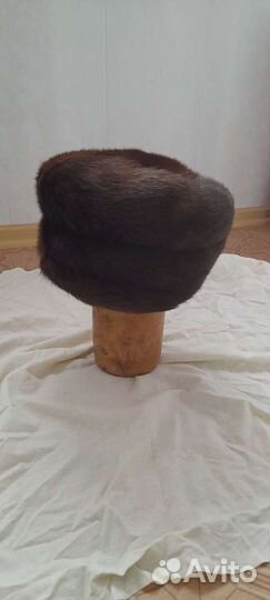 Шапка женская, норковая, размер 56