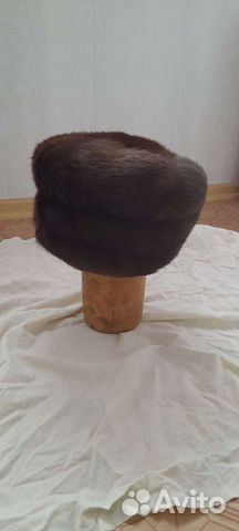 Шапка женская, норковая, размер 56