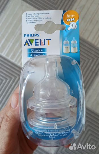 Соска на бутылочку avent 6