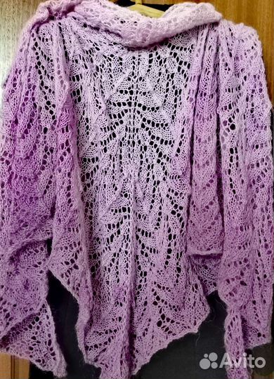 Шаль пуховая ручная работа