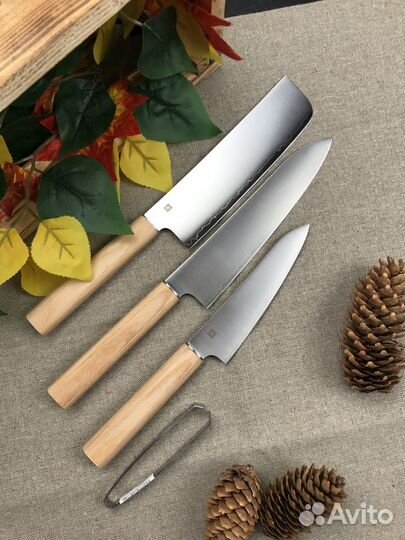 Shizu hamono Подарочный набор из 3х Японских ножей