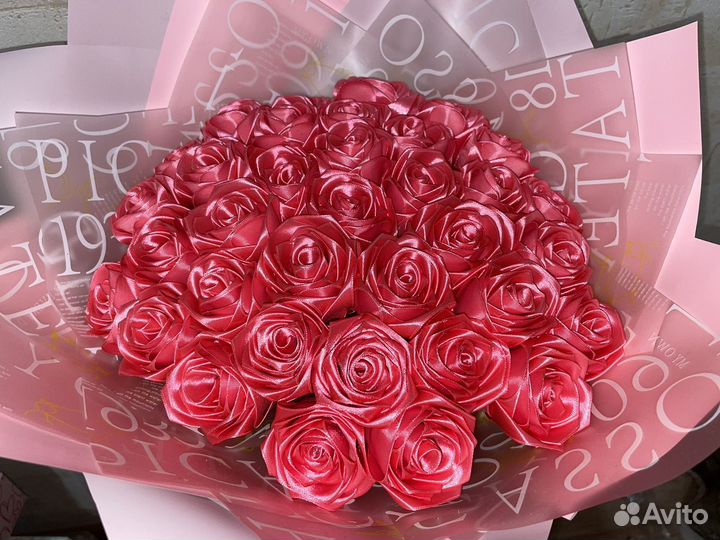 Букет из атласных лент