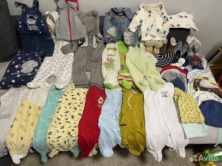 Вещи пакетом на мальчика/на девочку 2-6-9 месяцев