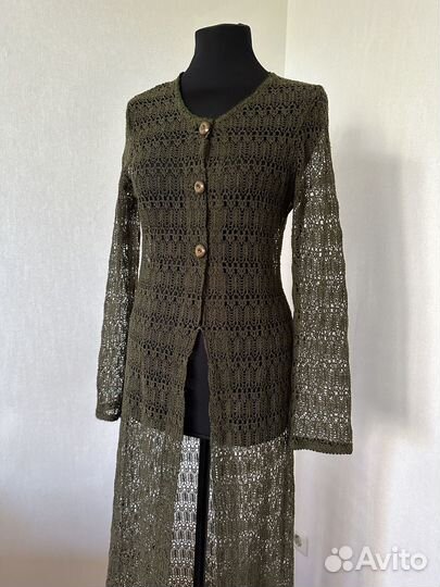 Накидка, вязаный кардиган