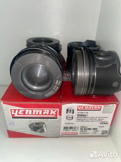 Комплект поршней Yenmak K9K +0.50