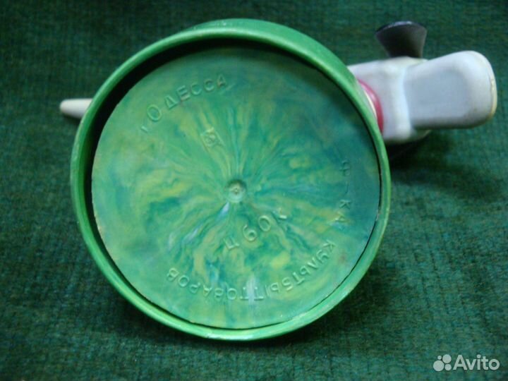 Советская игрушка СССР колкий пластик фигурка соба