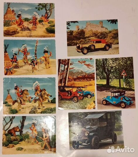 Открытки артисты гдр и СССР, Индейцы/машины гдр