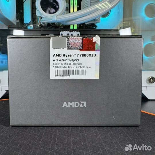 AM5 AMD Ryzen 7 7800X3D Box - Новый, Магазин