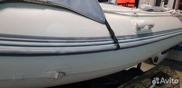 Лодка пвх Gladiator E380S светло/темно-серый