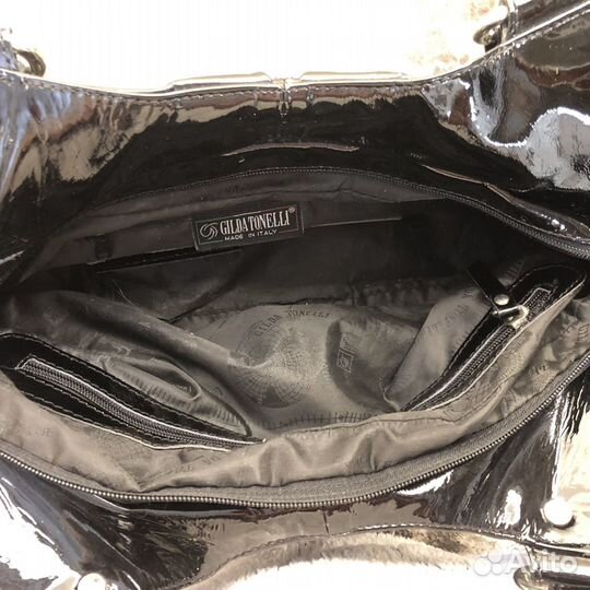 Сумка женская нат.кожа-лак,Gilda Tonelli, Италия