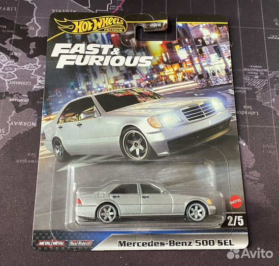 Hot wheels premium mercedes 500 sel