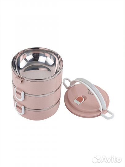 Ланч бокс термо, 3-ярусный