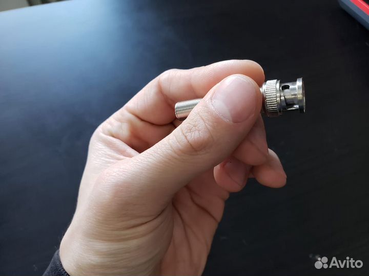 Разъем штекер BNC под винт с пружиной