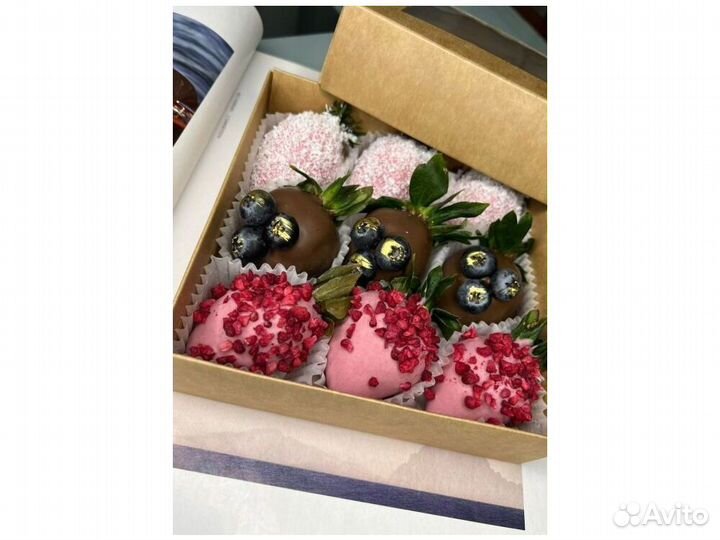 Клубника в шоколаде. Набор к дню Матери KLN-3362