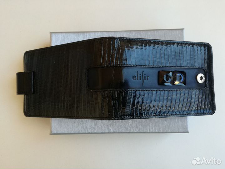 Картхолдер Визитница из натуральной кожи Сваровски