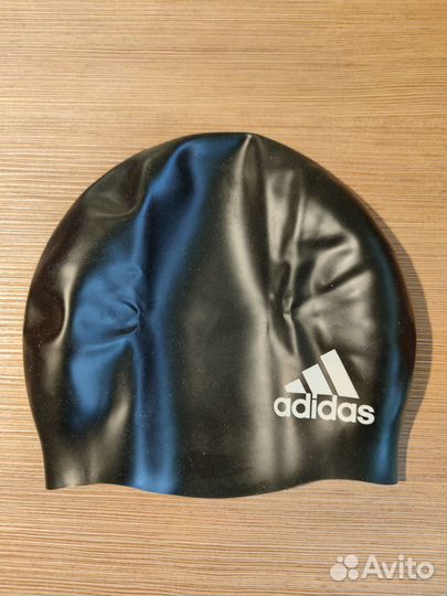 Новая шапочка для плавания Adidas, черная оригинал