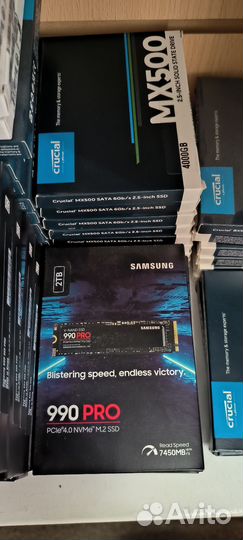 Ssd диски Samsung 870/970/980/990 WD Crucial