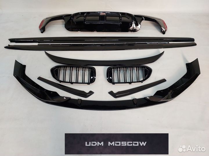 Bmw G30 обвес глянец М стиль до рестайлинг