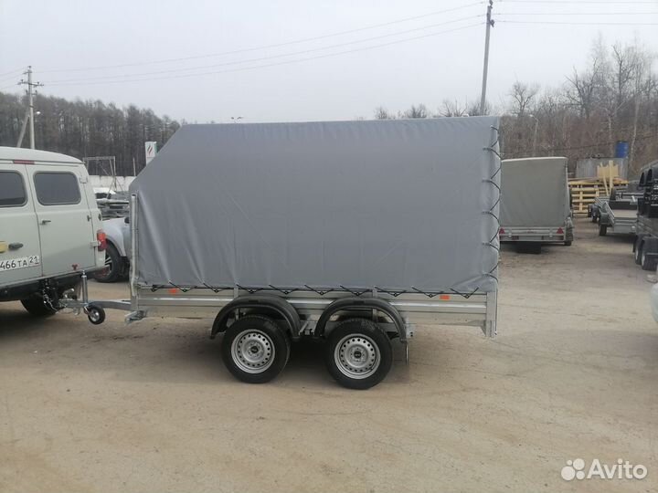 Прицеп с тентом аэро 150 см.Немецкие комплектующие