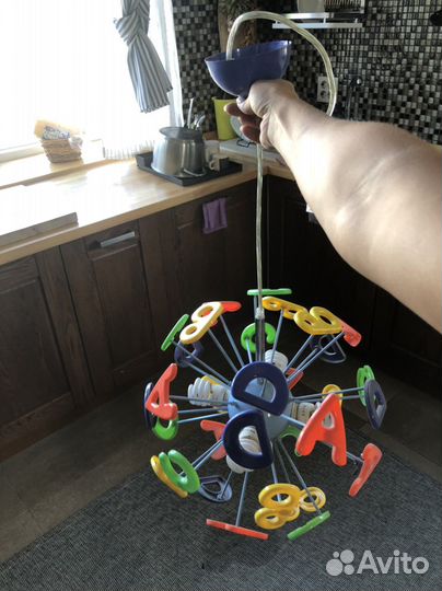 Люстра потолочная алфавит для детской комнаты