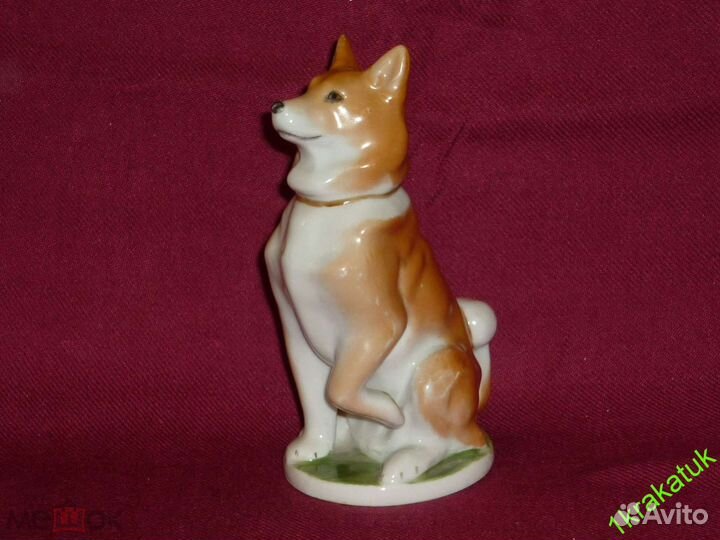 Лайка, собака. лфз. Синее малое клеймо