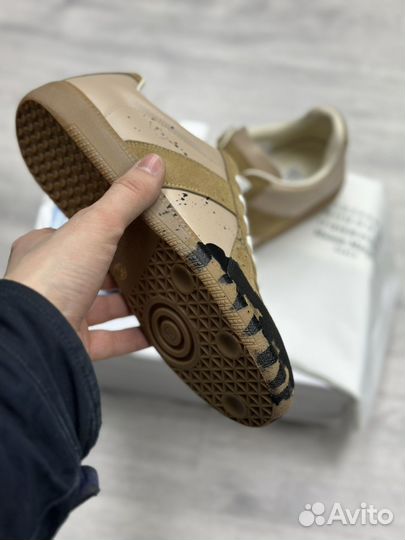 Кеды Maison Margiela бежевые черные мужские