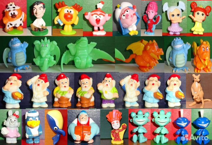 Фигурки из киндерсюрпризов и ландринов